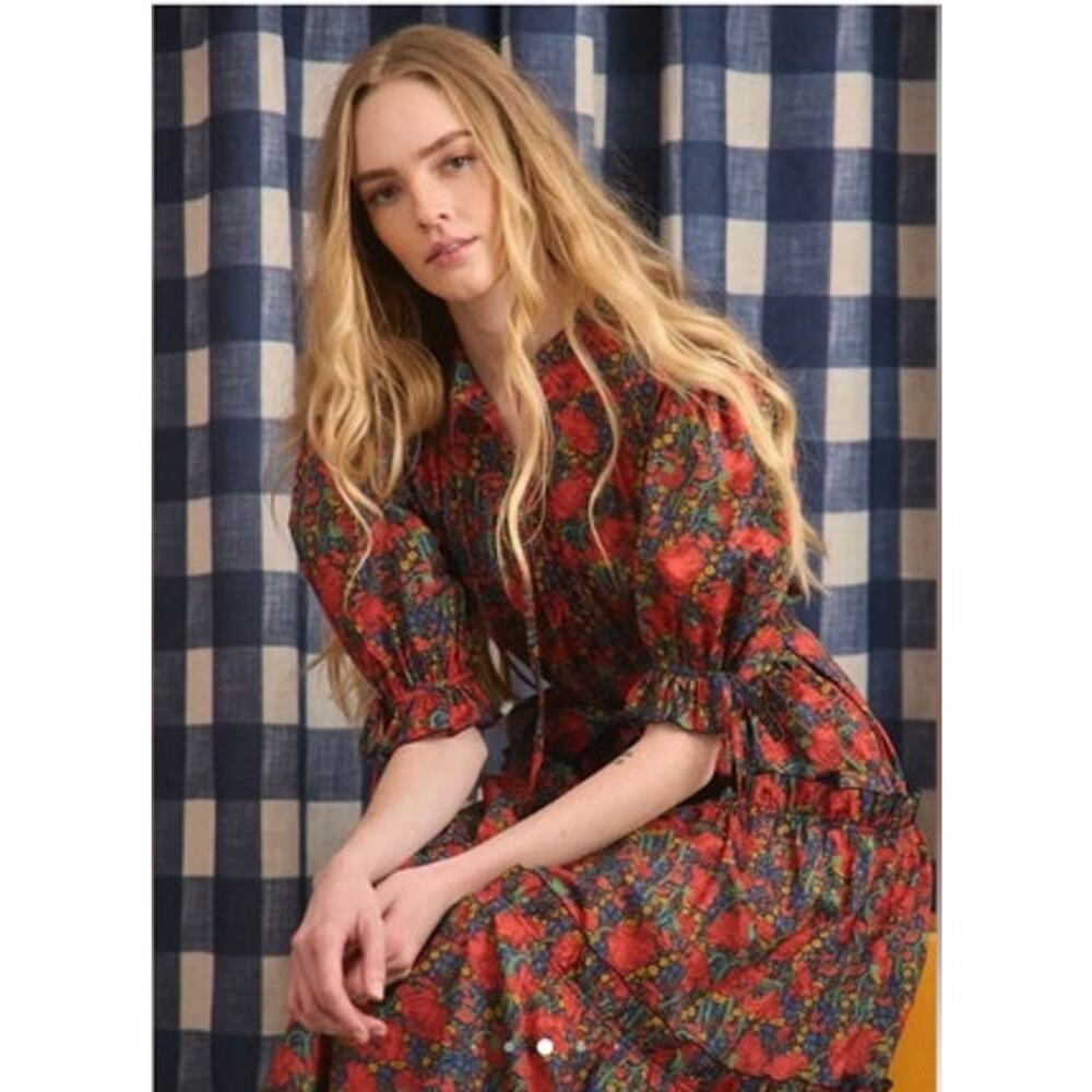 HUNTER BELL Sz S Small Holloway Dress Liberty London Floral - Picture 10 of 11